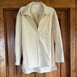 NWT En Creme Womens Beige Utility Jacket